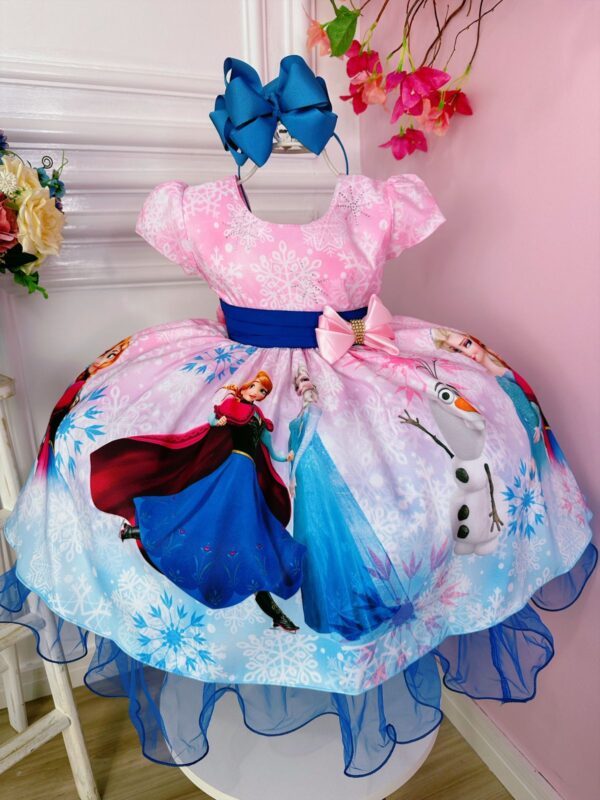 Vestido Frozen Rosa