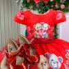 Vestido Ursinhos Vermelho Natal - Image 4