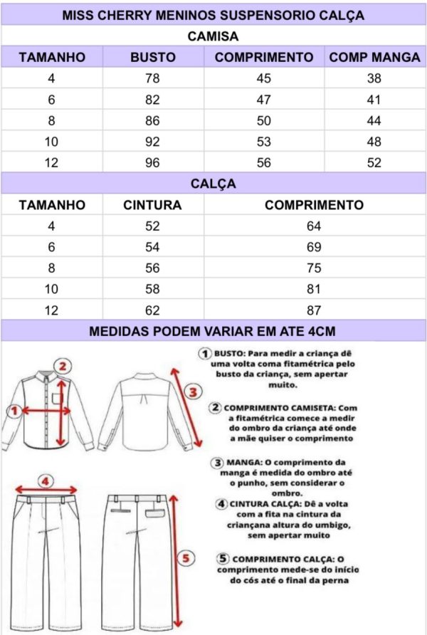 Conjunto Miss Cherry Meninos Social Linho Vitor - Image 4