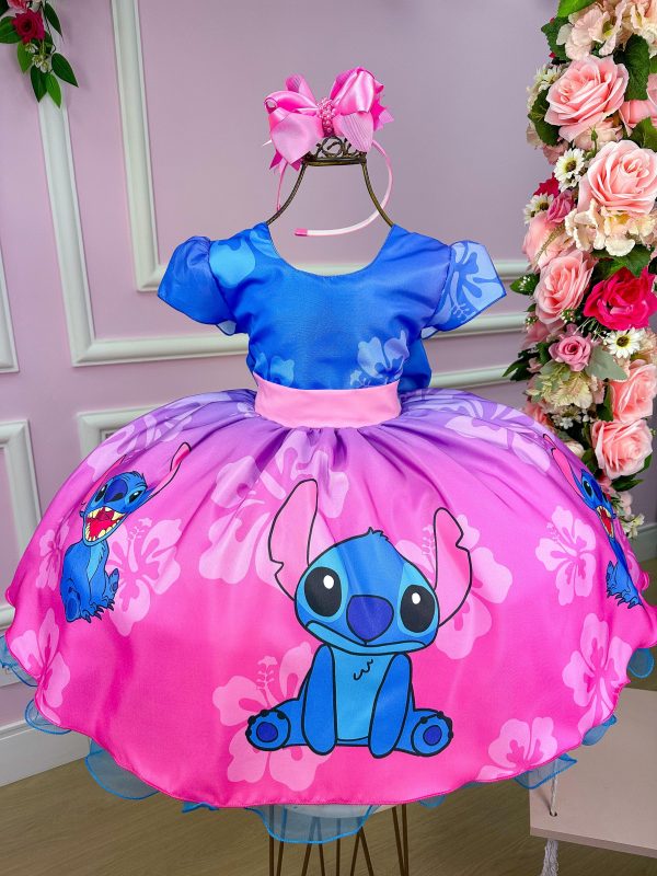 Vestido Infantil Temáticos da Gigi Lilo e Stitch