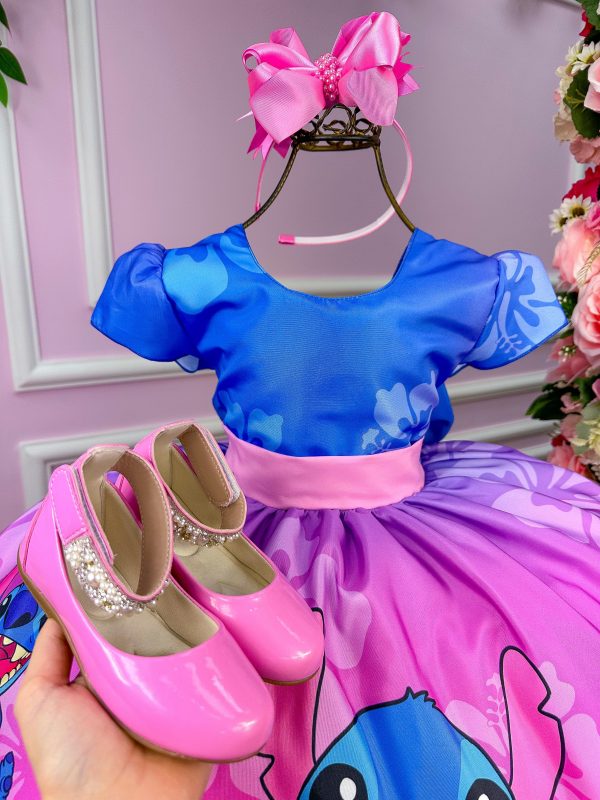 Vestido Infantil Temáticos da Gigi Lilo e Stitch - Imagem 2