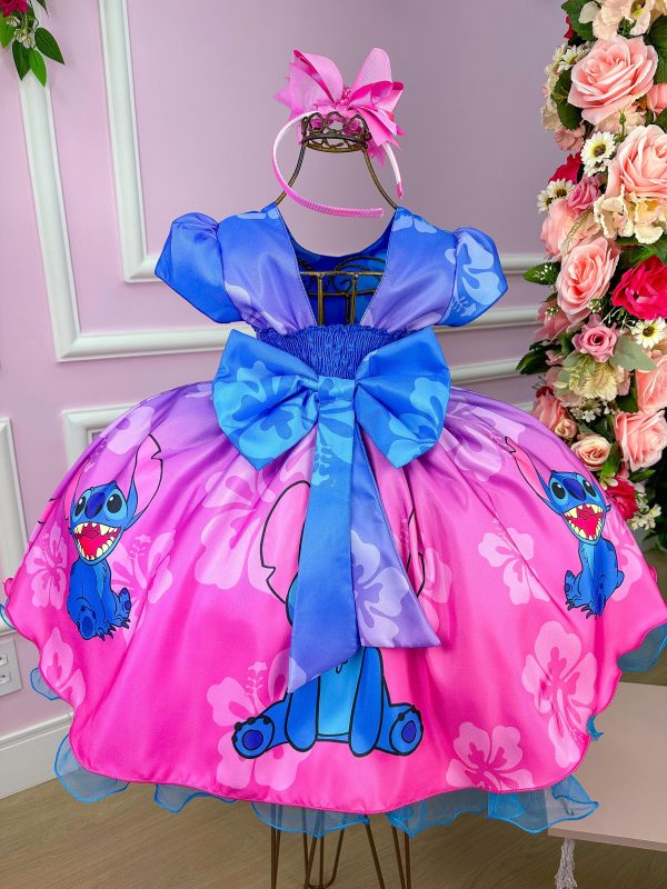 Vestido Infantil Temáticos da Gigi Lilo e Stitch - Imagem 3