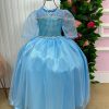 Vestido Fantasia Elsa Frozen Longa - Image 3