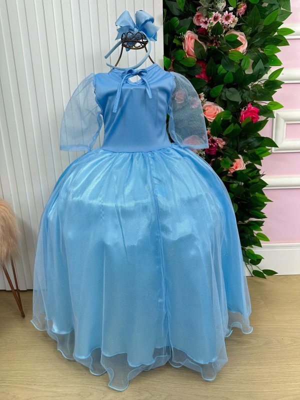 Vestido Fantasia Elsa Frozen Longa - Image 5