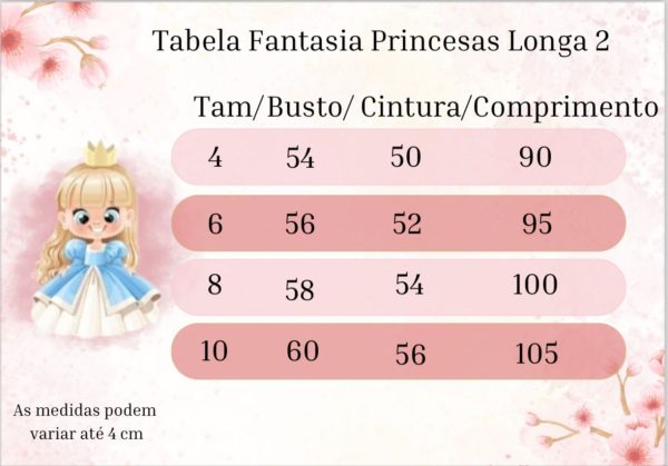 Fantasia Princesa Ana Frozen Longa - Image 6