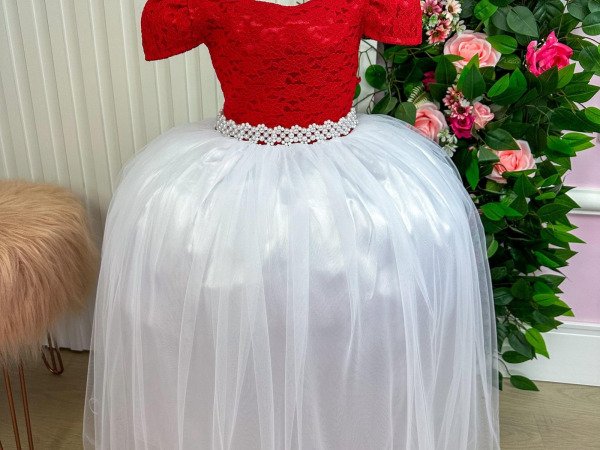 Vestido Enjoy Longo Mari Peito Vermelho