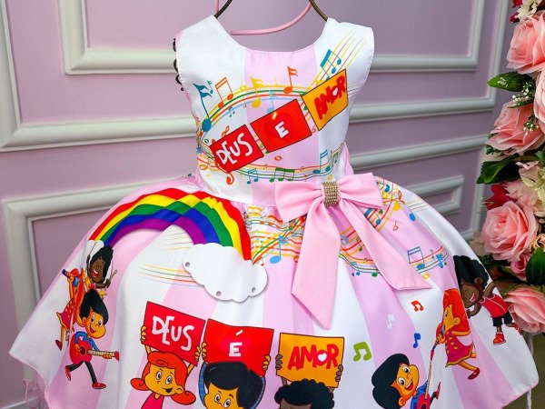 Vestido Tematicos Luxo Três Palavrinhas