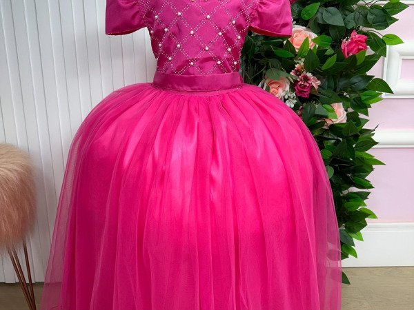 Vestido Enjoy Longo Gabriela Pink