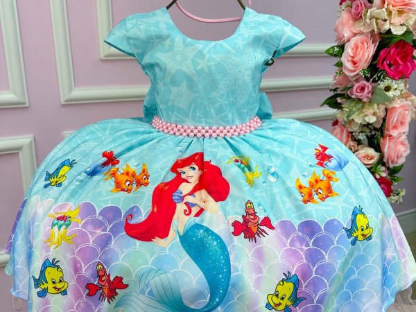 Vestido Infantil Temáticos da Gigi Ariel – A Pequena Sereia