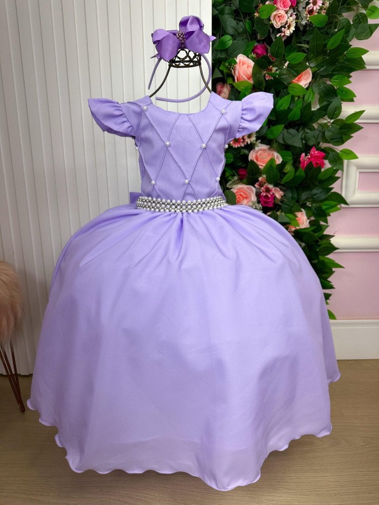 Vestido Ysa Kids Ariane Longo Lavanda