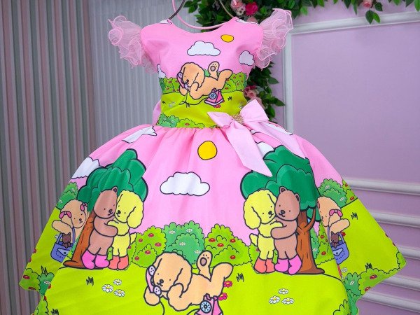 Vestido Temáticos Infantil Luxo Bobbie Goods