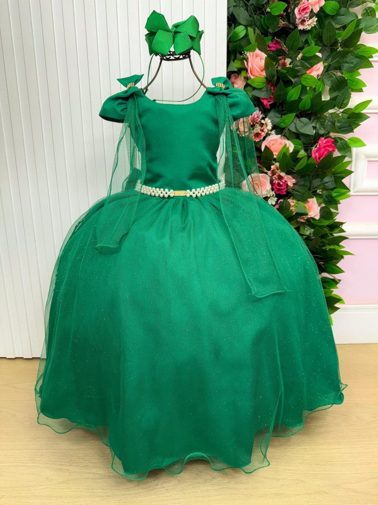 Vestido Banana Club Longo Diamante Verde Bandeira