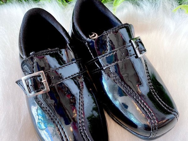 Sapato Social D Milan Preto Verniz