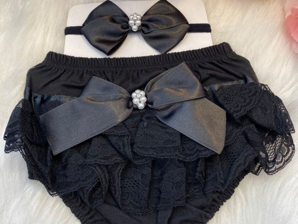 Kit Bunda Rica Preto/Calcinha
