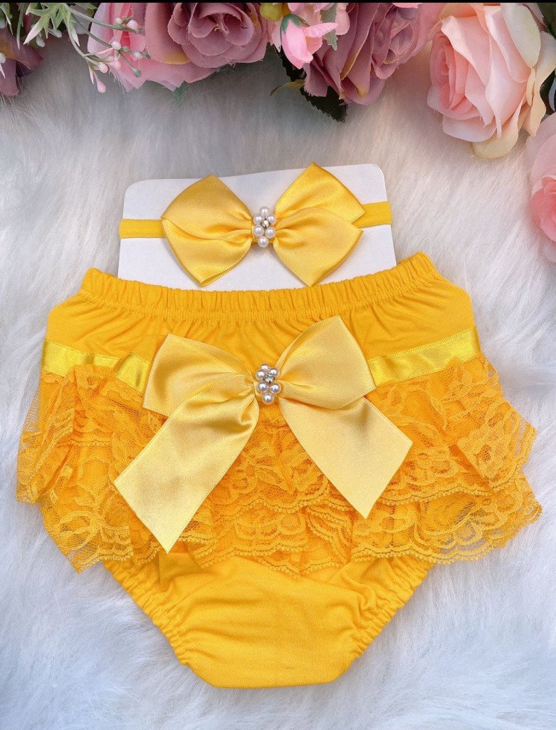 Kit Bunda Rica Amarelo/Calcinha