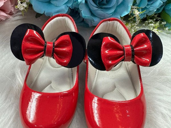Sapatilha Flor Di Mila Minnie/Minie Vermelha