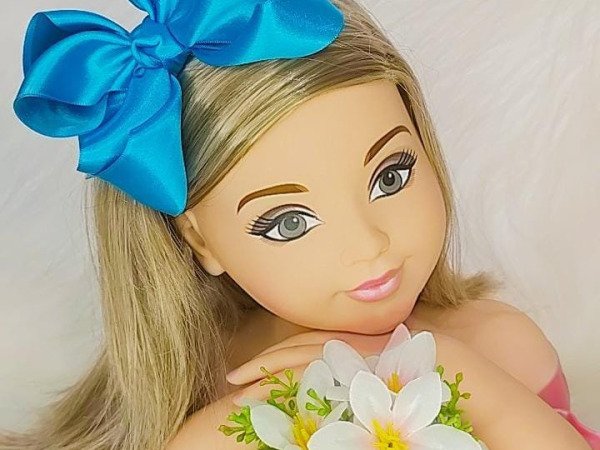 Laço Belli  Bico de Pato Azul Turquesa