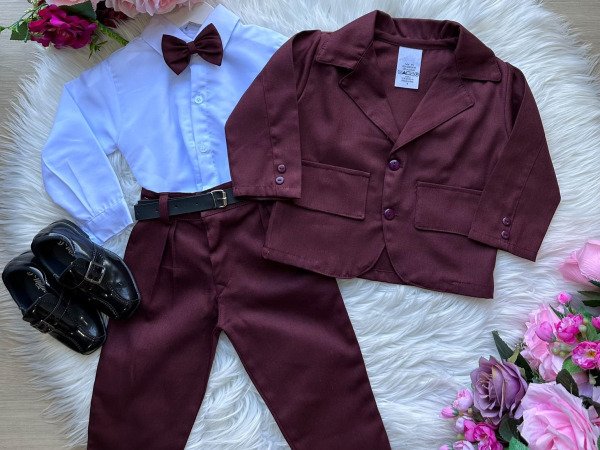 Conjunto Miss Cherry Social Terno – Blaizer Marsala