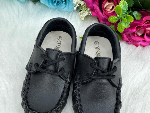 Calçado Mocassim D Milan Preto Cadarço