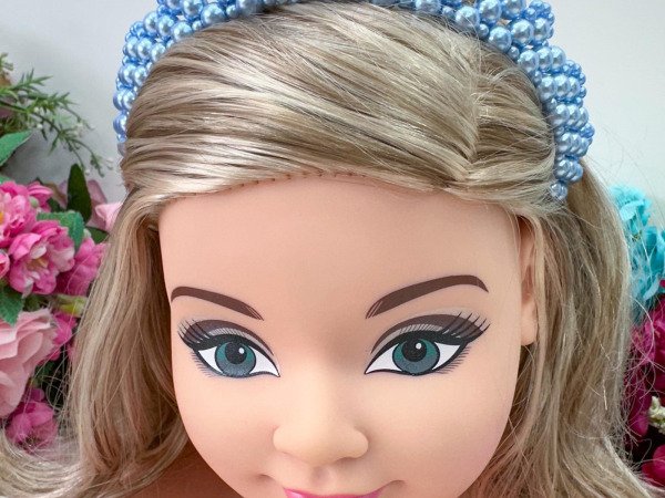 Coroa Pequena Belli Pérolas Azul