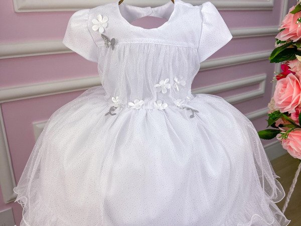 Vestido Vila Lele Jardim Encantado Alice Branco