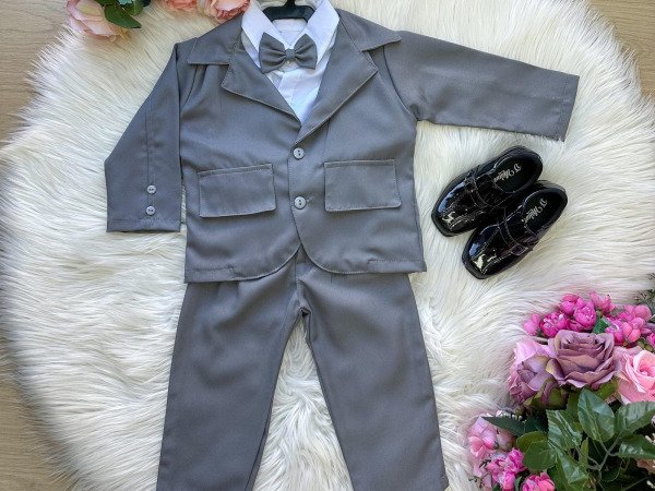 Conjunto Miss Cherry Social Terno – Blaizer Cinza Gabriel