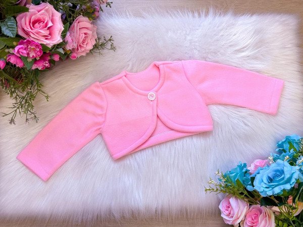 Casaco Bolero Soft Sofia Rosa