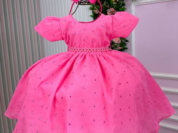 Vestido Miss Cherry Cristal Lese – Laise Rosa Chiclete