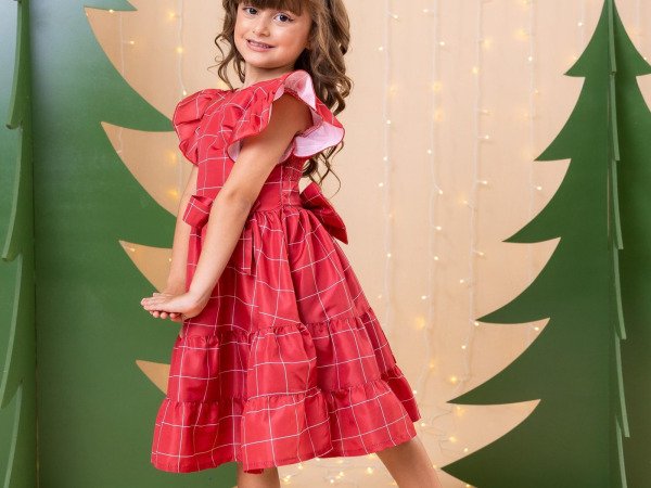 Vestido Banana Club Natal Patty Vermelho