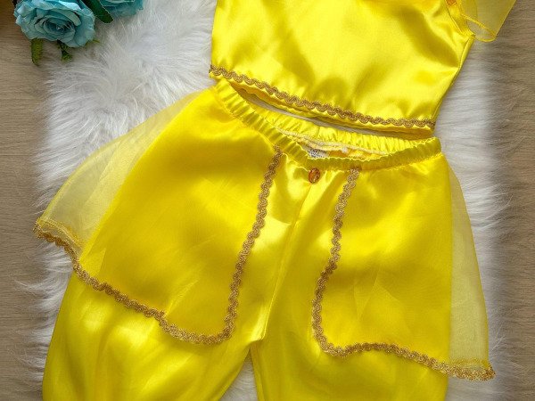 Fantasia Princesa Belli Princesa Jasmine Amarela