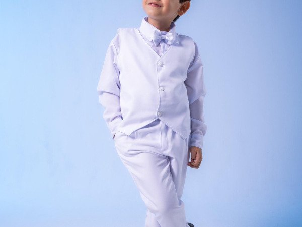 Conjunto Miss Cherry Social Colete Branco