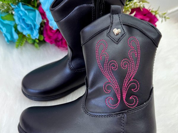 Bota – Coturno Doce Pe Boiadeira Texana Preto