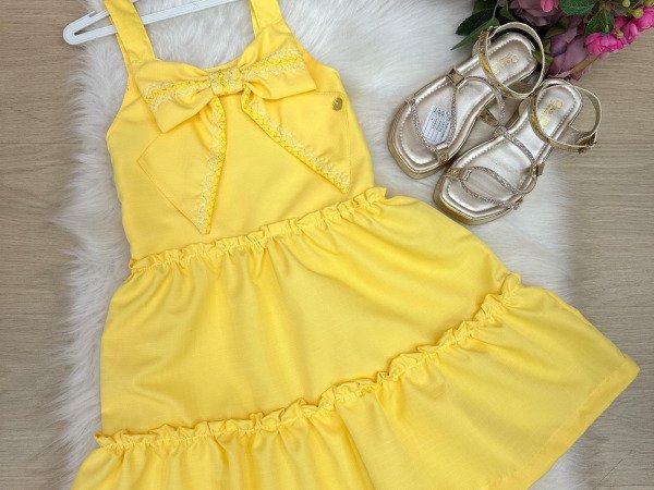 Vestido Blogueirinha Lola Amarelo