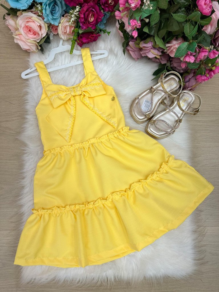 Vestido Blogueirinha Lola Amarelo
