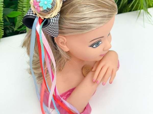 Tiara Belli Preto Xadrez Junino