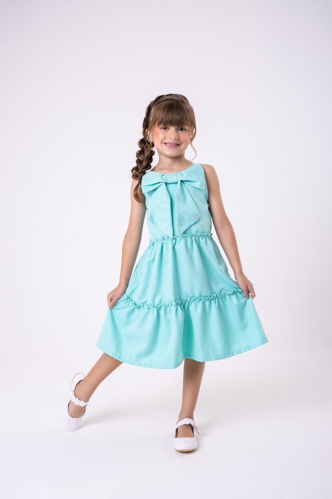 Vestido Blogueirinha Lola Verde Tiffany