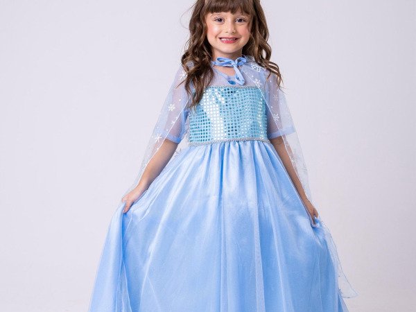Fantasia Princesa Belli Elsa Frozen Longa