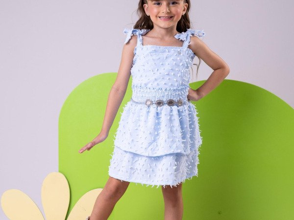 Conjunto Blogueirinha Clarissa Azul Bebe