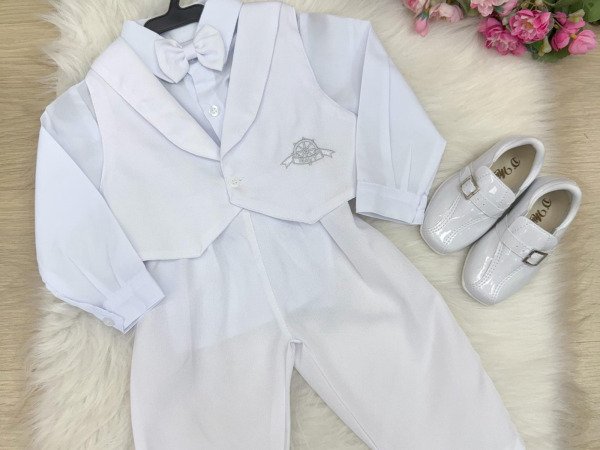 Conjunto Social Miss Cherry Felipe Calça Branco