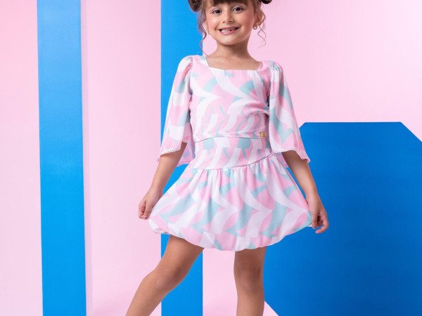 Conjunto Banana Club Alissa Rosa Bebe