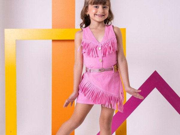 Conjunto Blogueirinha Boiadeira Maraisa Rosa