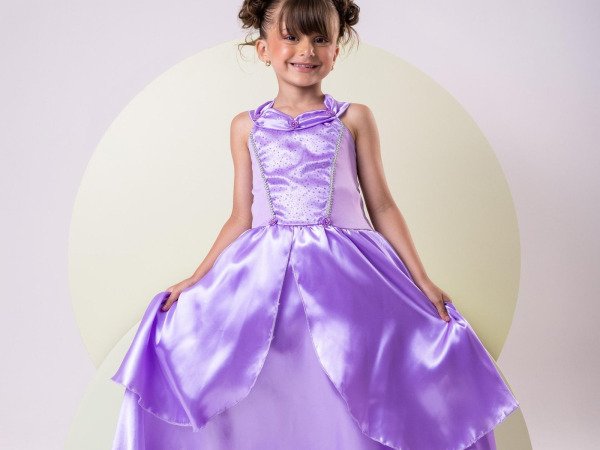 Fantasia Longa Princesa Belli Rapunzel Modelo 3