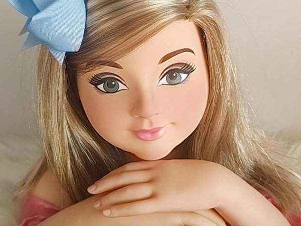 Laço Belli Bico de Pato Azul Bebê