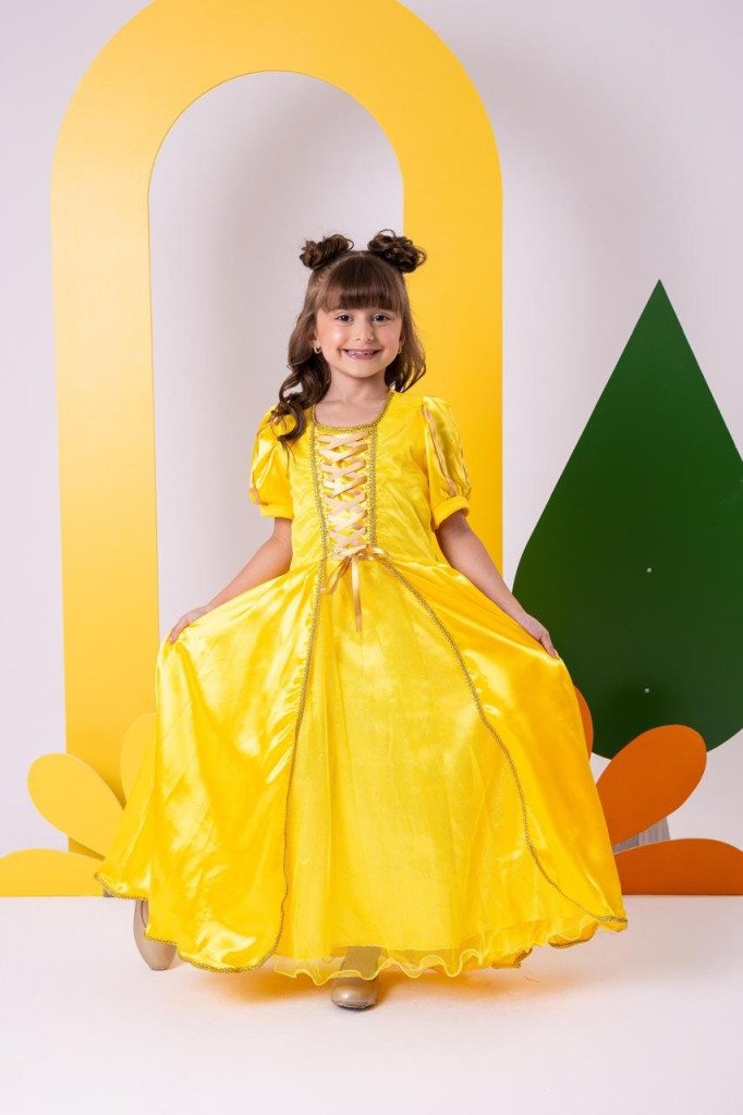 Fantasia Princesa Belli A Bela e a Fera Longa Modelo 2
