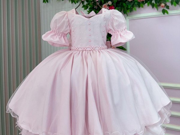 Vestido Bella Child Priscila Rosa Bebe