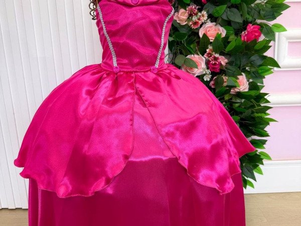 Fantasia Longa Princesa Belli Aurora A Bela Adormecida Pink