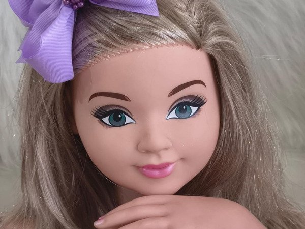 Laço Belli Bico de Pato Lilas Miolo de Perolas